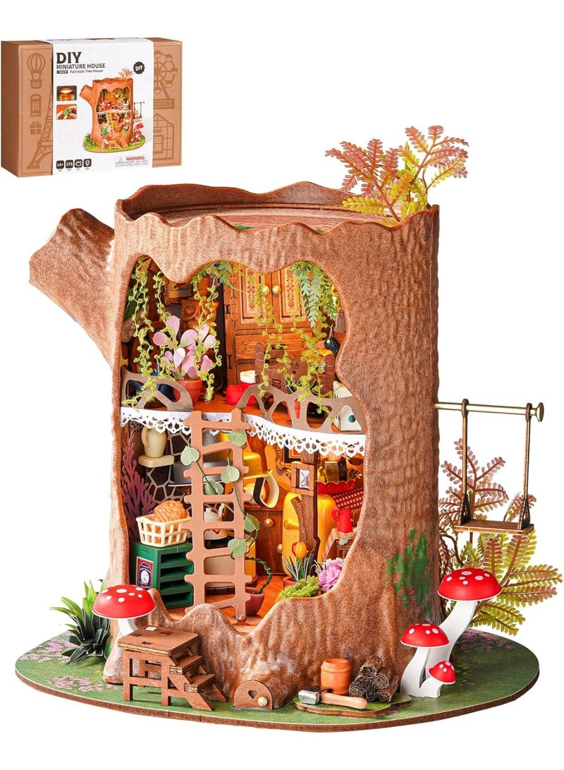 ROBOTIME Rolife Fairytale Tree House DIY Miniature House DG179 - Image 1
