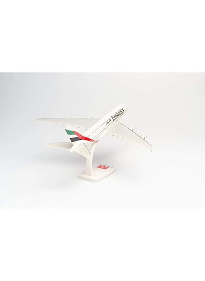 General - Airbus A380-800 with light with wheels, U.A.E. airliner, wings, model airplane with stand, pilot, model making, miniature model, collector, plastic, multicolor, snap-on, scale 1:250 - Image 1