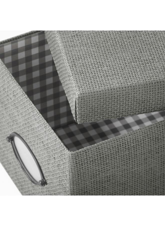 Generic Storage box with lid, grey, 18x25x15 cm  - Image 3