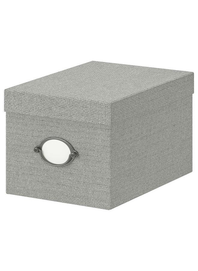 Generic Storage box with lid, grey, 18x25x15 cm  - Image 1