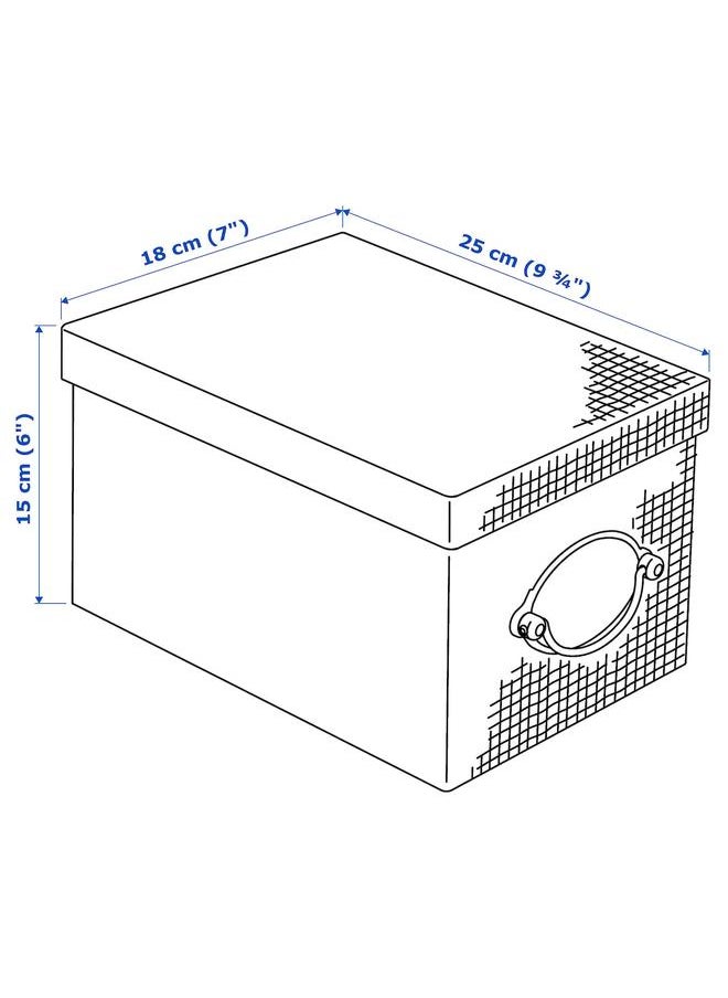 Generic Storage box with lid, grey, 18x25x15 cm  - Image 5