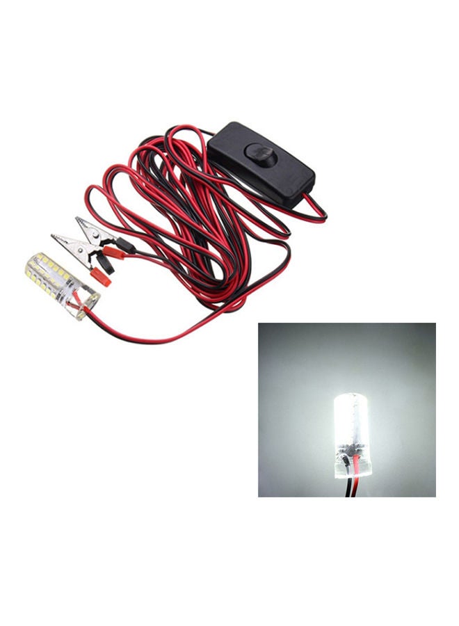 نيبمينينت مصباح LED ليلي لقوارب الصيد مخصص لاجتذاب الأسماك تحت الماء أسود/أحمر 7 x 8 2سم