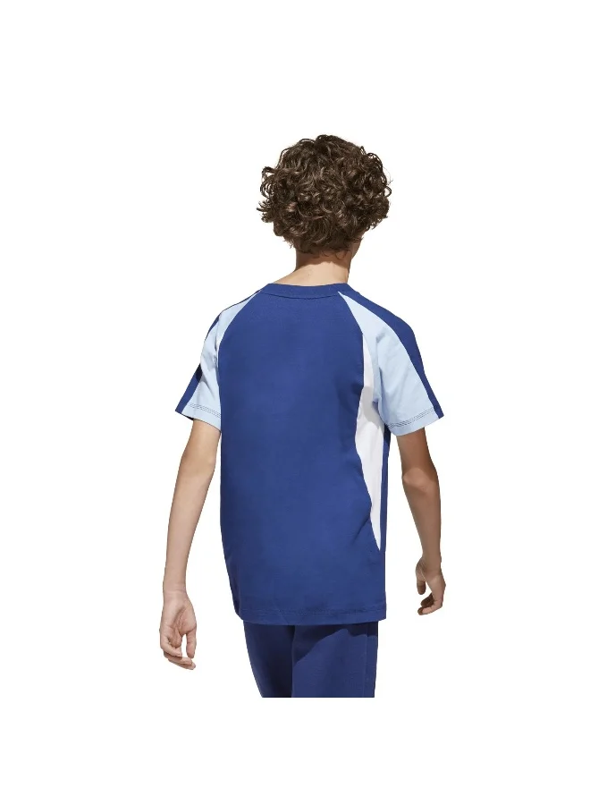 Adidas J Cb T Blue Training T-Shirts For Junior 7-8Y