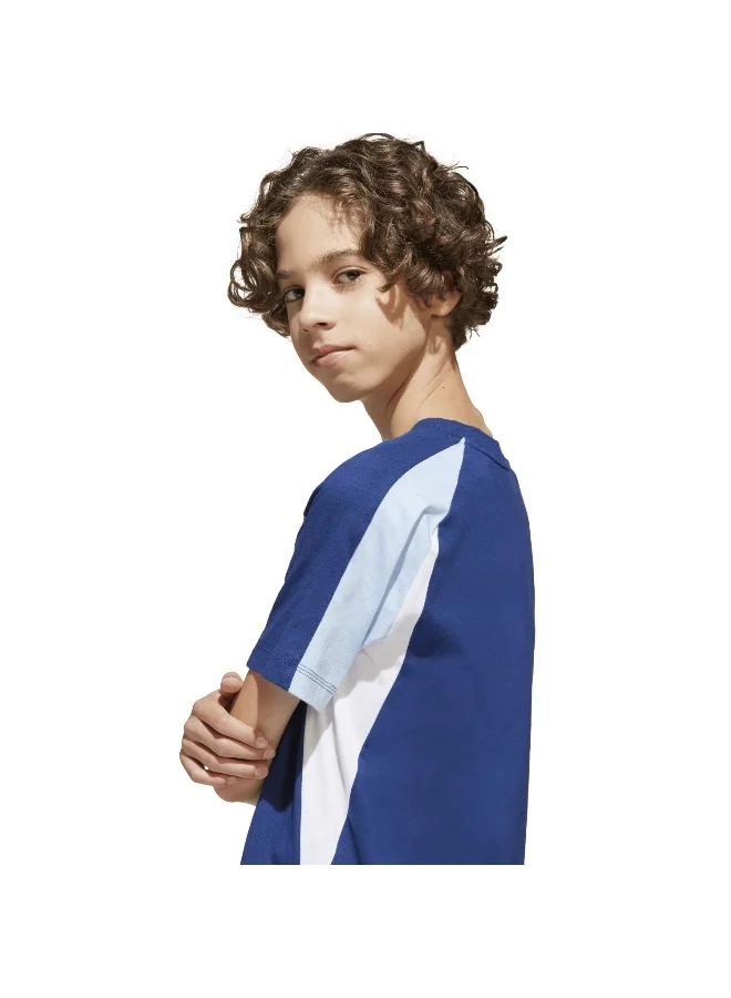 Adidas J Cb T Blue Training T-Shirts For Junior 7-8Y