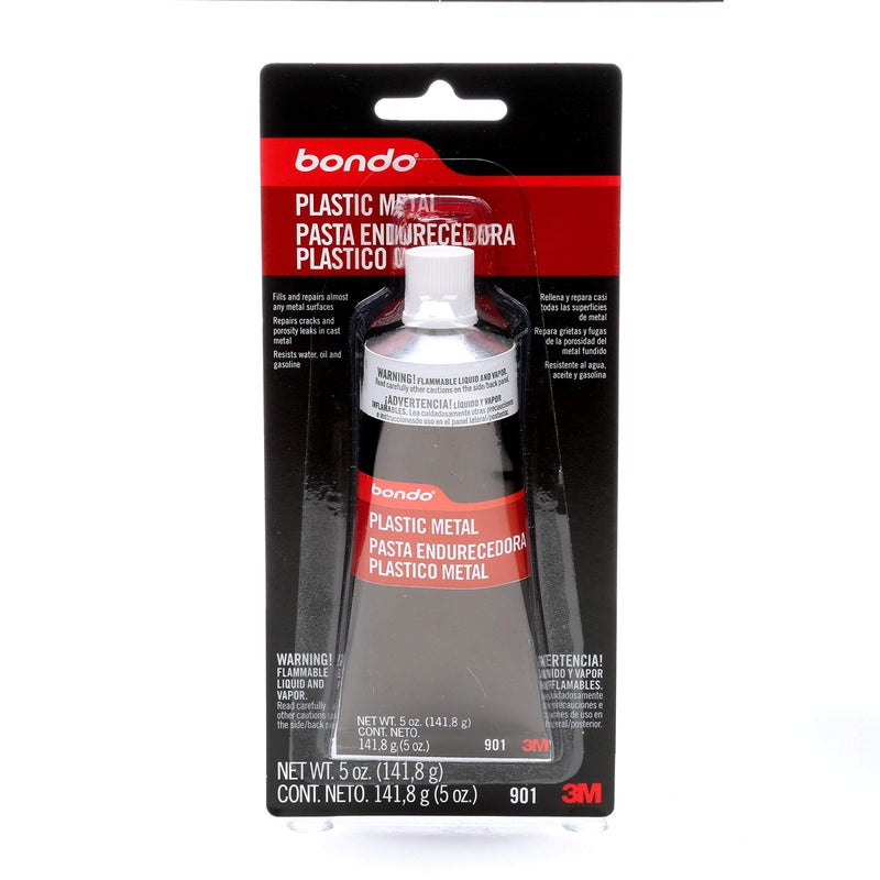 3M Bondo Plastic Metal, Seals & Fills Almost Any Metal Surface for Durability & Longevity, 5 oz. - Image 1