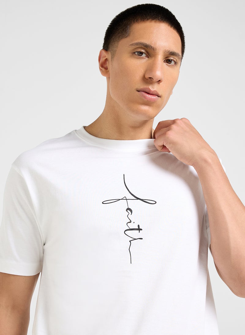 Seventy Five Basics Printed T-Shirt  - Image 3