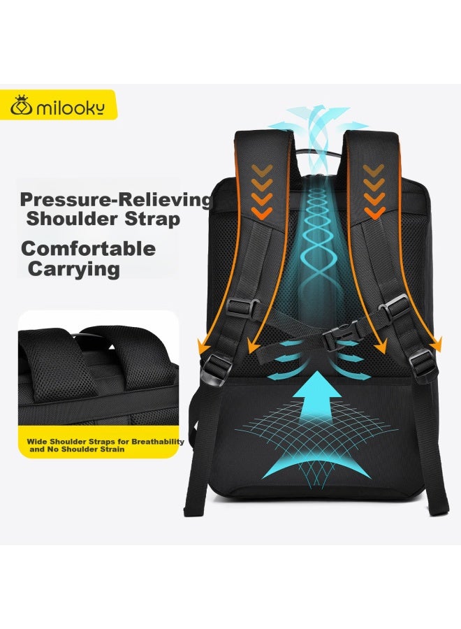 Milooky Laptop Backpack For Men And Women, 14/15.6/16 Inch Large Capacity Travel Business Trip Computer Bag - Image 2