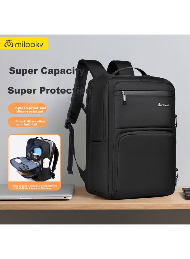 Milooky Laptop Backpack For Men And Women, 14/15.6/16 Inch Large Capacity Travel Business Trip Computer Bag - Image 1