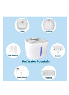 Dubkart Cat Water Fountain,Pet Fountain with Water Filter for Cat Dog Water Drinking  - Image 3