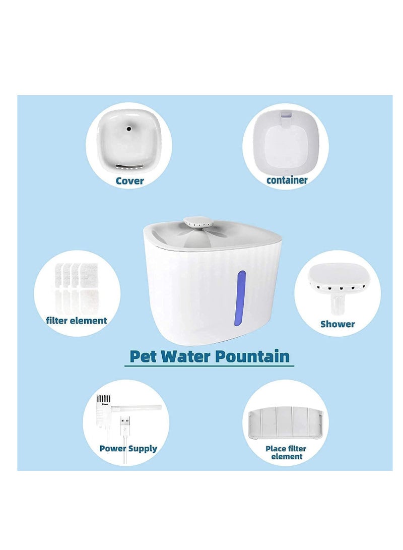 Dubkart Cat Water Fountain,Pet Fountain with Water Filter for Cat Dog Water Drinking - Image 3