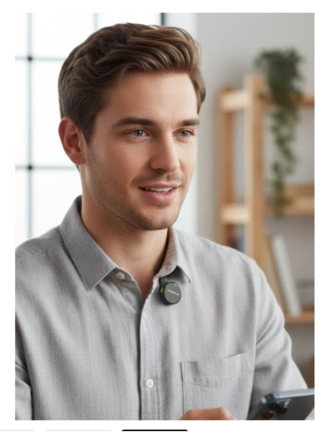 MOMA ميكروفون MOMA LARK MIX اللاسلكي من النوع C، يُستخدم لتسجيل الصوت والبث المباشر ومحتوى الفيديو - ميكروفون محمول بتقنية تقليل الضوضاء - Image 3