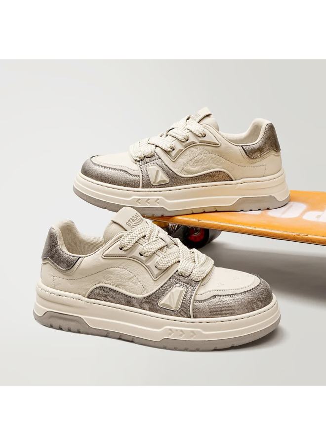 St&sat Men's Fashion Retro Casual Shoes Trendy Comfortable Versatile Sneakers - Image 2