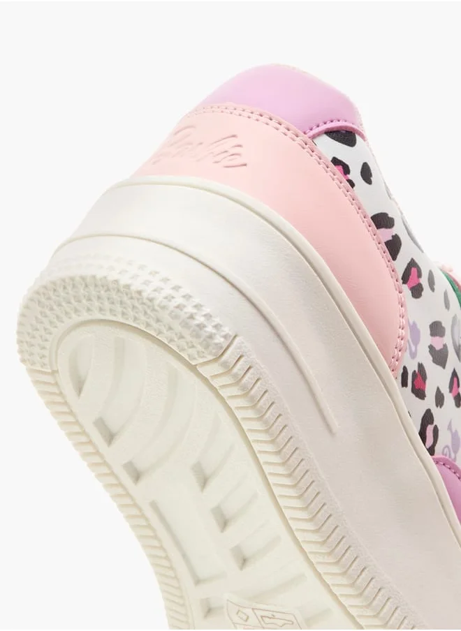باربي Colourblocked Sneakers with Hook and Loop Closure