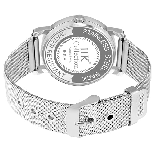IIK COLLECTION Watch for Woman Round Dial |Analogue Quartz Movemnet Ladies Watch|Long Battery Life|Stainless Steel Bracelet Chain Strap|Double Lock Clasp Safety Watches for Girls… - Image 5