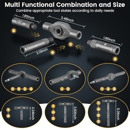 R RUCKERCO The Original Patented Screwdriver Set 24 in 1 Magnetic Ratchet with Precision Bits–Ideal for Home Repairs, DIY Projects,and Electronics–Ergonomic Rotatable Ratchet Handle and Storage Case–Holiday Gift - Image 2