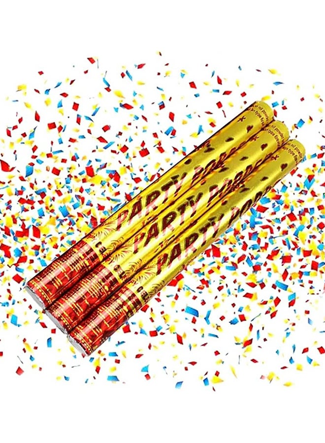 12-Pack of 40cm Party Poppers with Colorful Confetti - Add Fun and Excitement to Your Celebrations Wedding, Parties, Graduation! - Image 1
