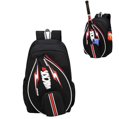 WHACKK DropShot Black 32L Tennis Badminton Pickelball Squash Equipment Kit Bag | Unisex Lightwieght Backpack - Image 1