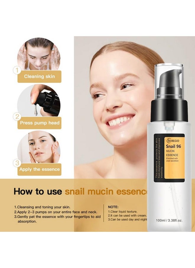 Sokgo Snail Mucin Serum, Intensive Hydration and Repair for Healthy Skin  - Image 3