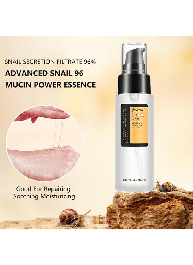 Sokgo Snail Mucin Serum, Intensive Hydration and Repair for Healthy Skin  - Image 5