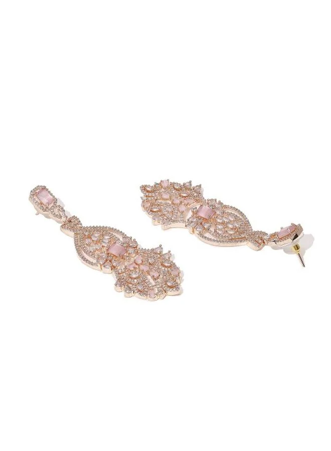 Priyaasi Post and Back Women Brass Earrings with pattern and secured with Post and Back closure and styled in ideal for Western moments — a must-have for your statement wardrobe.