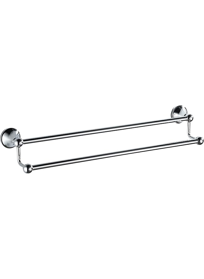 promass Bath Towel Rack Wall Mounted Double Towel Bar Bathroom Hardware Accessories Towel Holder - Image 1