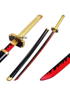 Trunkin Trunkin Adult Katana For Cosplay Life Size Replica Wooden Toy Anime Accessory Toy Collectible | Wooden Sword (Tsugikuni Yoriichi Nichirin)  - Image 2
