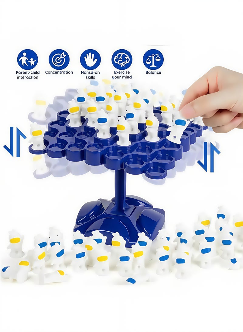 Astronaut Balance Game,Two-Player Balanced Tree Board Game,Parent-Child Interactive Family Tabletop Puzzle Montessori Toy,Frogs Board for Kids and Adults - Image 2