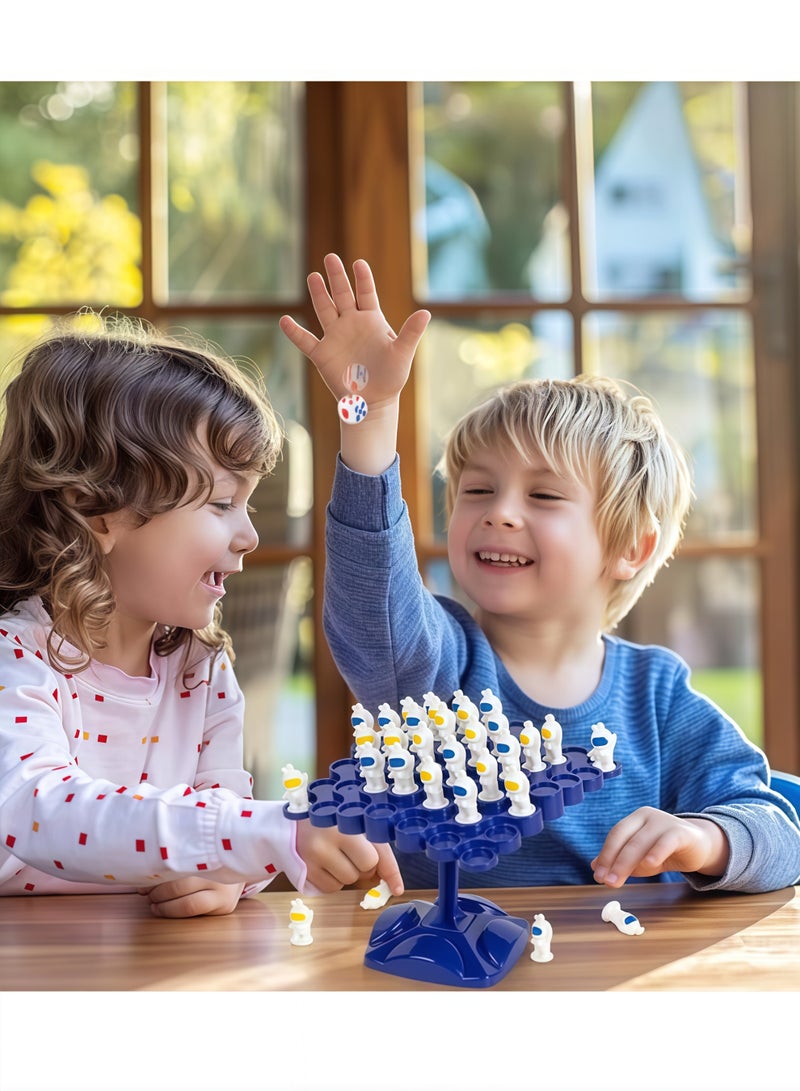 Astronaut Balance Game,Two-Player Balanced Tree Board Game,Parent-Child Interactive Family Tabletop Puzzle Montessori Toy,Frogs Board for Kids and Adults - Image 4