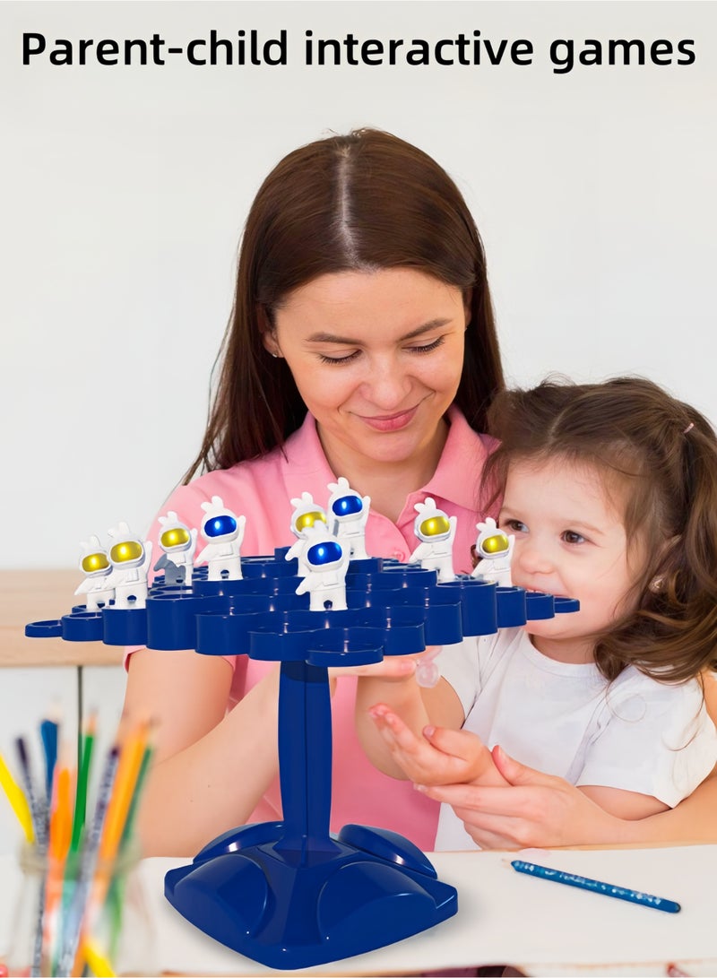 Astronaut Balance Game,Two-Player Balanced Tree Board Game,Parent-Child Interactive Family Tabletop Puzzle Montessori Toy,Frogs Board for Kids and Adults - Image 5