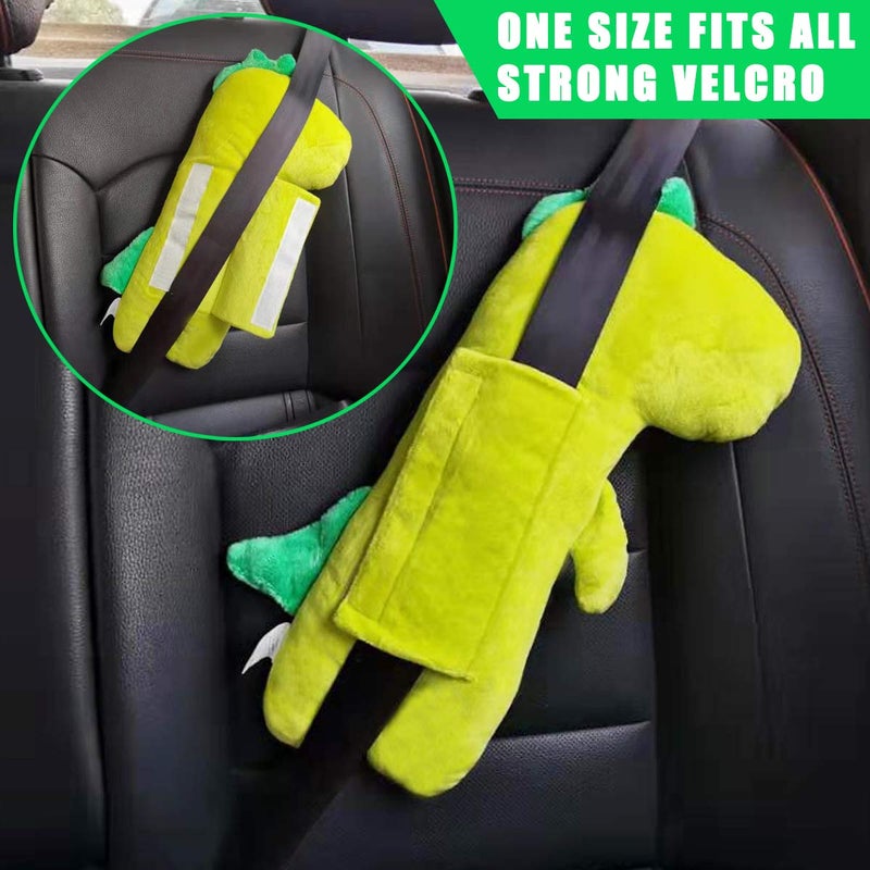 Icepark Icepark Seatbelt Pillow For Kids,Car Pillow Seat Belt Cushion,Car Seat Belt Covers Child Seat Head Rest Support Shoulder Pad,Seat Strap Pillows Adjuster For Children Baby(Dinosaur),1 Count,Multicolor - Image 5