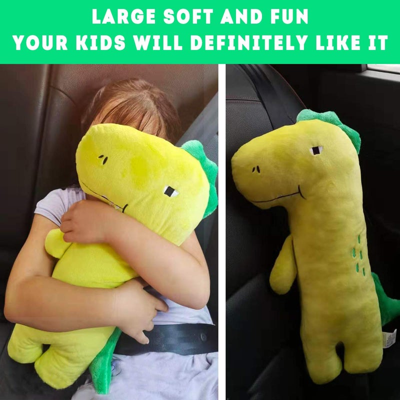 Icepark Icepark Seatbelt Pillow For Kids,Car Pillow Seat Belt Cushion,Car Seat Belt Covers Child Seat Head Rest Support Shoulder Pad,Seat Strap Pillows Adjuster For Children Baby(Dinosaur),1 Count,Multicolor - Image 4