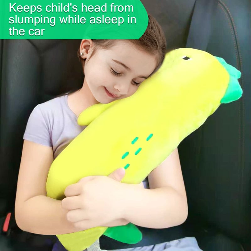 Icepark Icepark Seatbelt Pillow For Kids,Car Pillow Seat Belt Cushion,Car Seat Belt Covers Child Seat Head Rest Support Shoulder Pad,Seat Strap Pillows Adjuster For Children Baby(Dinosaur),1 Count,Multicolor - Image 2