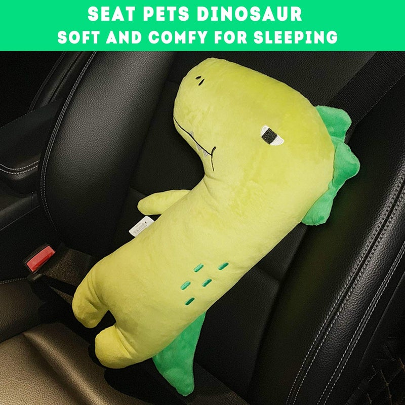 Icepark Icepark Seatbelt Pillow For Kids,Car Pillow Seat Belt Cushion,Car Seat Belt Covers Child Seat Head Rest Support Shoulder Pad,Seat Strap Pillows Adjuster For Children Baby(Dinosaur),1 Count,Multicolor - Image 3