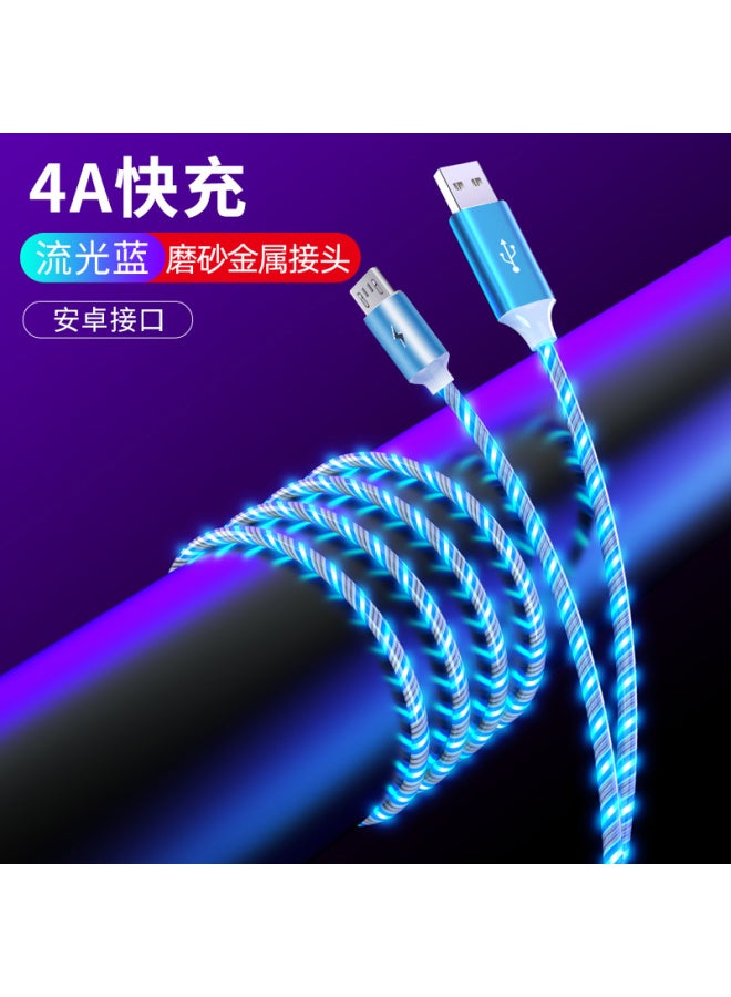5a Super Fast Charging Colorful Streamer Data Cable Suitable For Apple Android Type-c Huawei Oppo Xiaomi Vi - Image 1