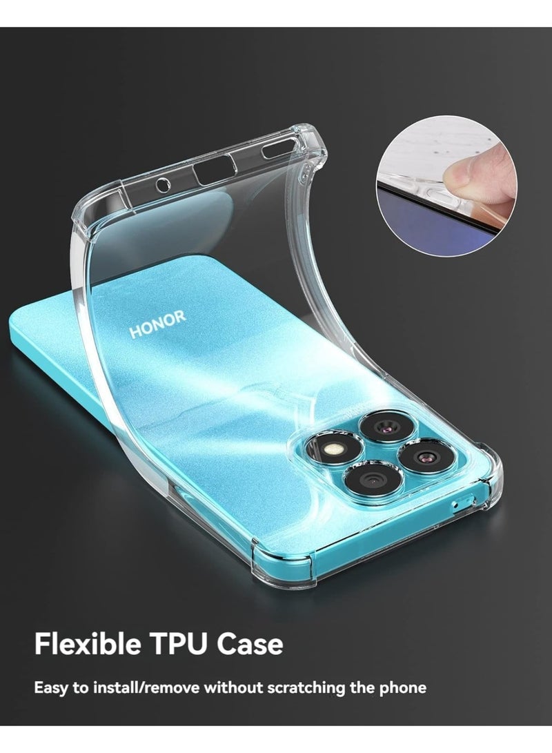 Generic Honor X8b Case Cover with Camera Protection,Protective Shock Absorption Bumper soft Transparent Case For Honor X8B 2023 Clear - Image 1