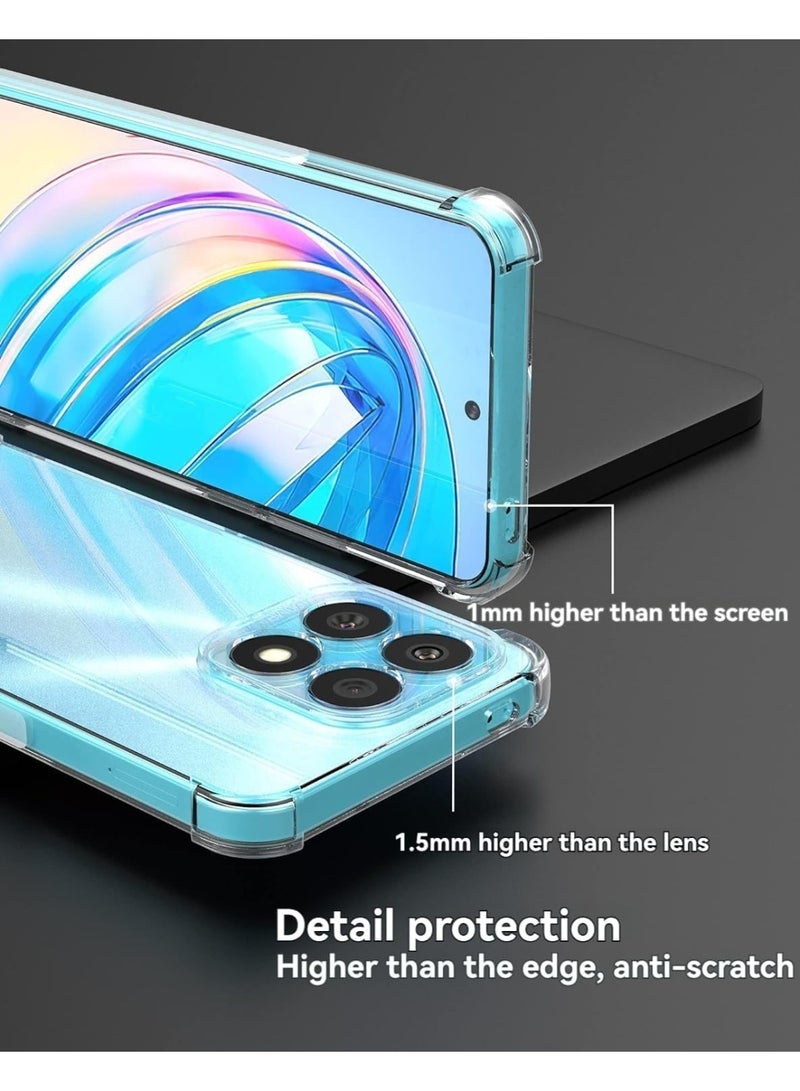 Generic Honor X8b Case Cover with Camera Protection,Protective Shock Absorption Bumper soft Transparent Case For Honor X8B 2023 Clear - Image 2