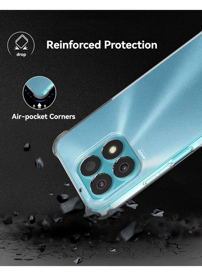 Generic Honor X8b Case Cover with Camera Protection,Protective Shock Absorption Bumper soft Transparent Case For Honor X8B 2023 Clear - Image 3