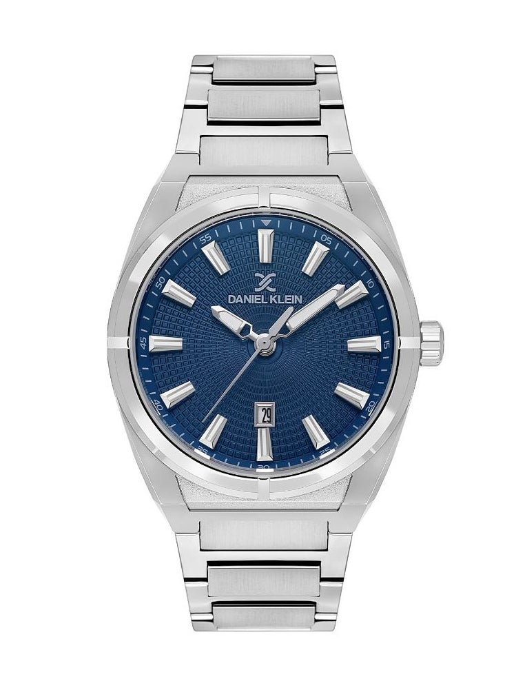DANIEL KLEIN Daniel Klein Men Metal Strap Blue Dial Exclusive Casual Watch DK.1.13749-2  - Image 1