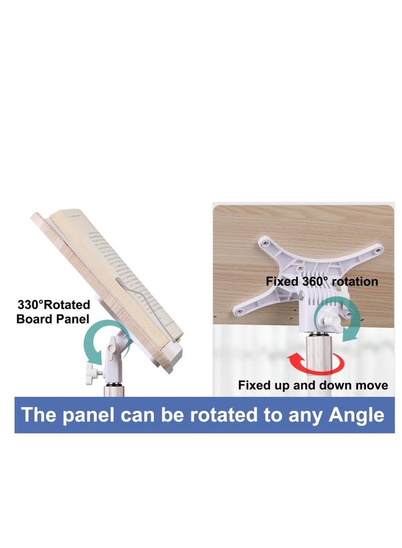 MIXDE Book Stand for Reading, Lifting Book Holder with Page Clips, Adjustable Angle, Suitable for Placing Books, Laptops, Sheet Music - Image 3