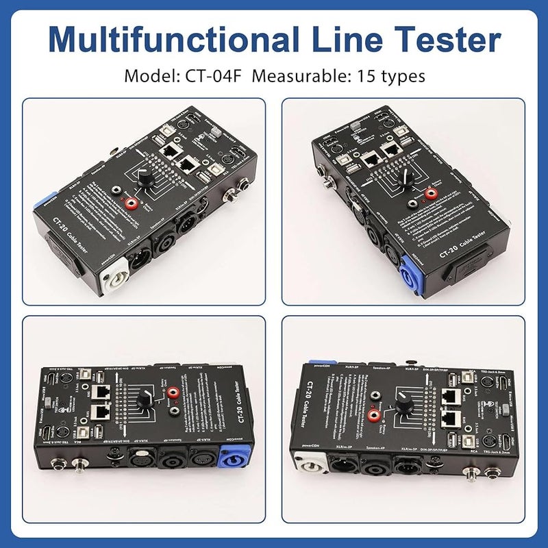 CT 20 Multifunctional Audio XLR Signal Line Tester Size CT 20 - Image 4