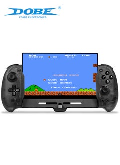 DOBE Eggshell Controller Gripcon Switch Controller for Handheld Mode, Ergonomic Controller for Nintendo Switch with 6-Axis Gyro, Dual Motor Vibration, Compatible with All Games of Switch, Black  - Image 1