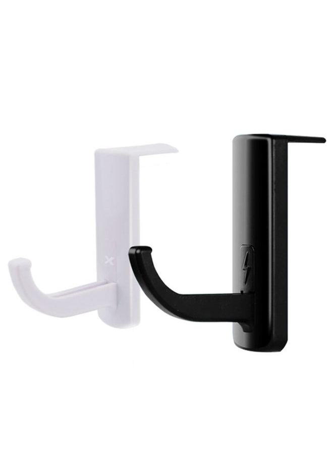 BURAQ Universal Headphone Hanger PC Monitor Desk Headset Stand Holder Hook(Black)  - Image 3