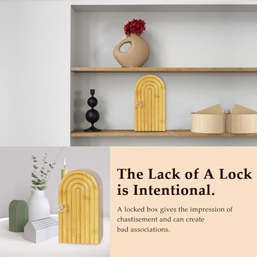 Lzttyee Phone Box for Family Time, Bamboo Cell Phone Jail, 3 Sections Hold 6 Phones, with Charging Holes, Phone Holder Self-Discipline Box, Help Kids Adults Focus Back, Mobile Phone Addiction (Wood) - Image 4