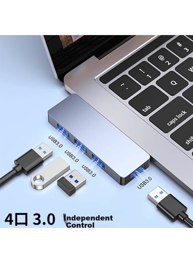 Union Star Youlianxing Type-c To Usb 3.0 Expansion Dock Direct Plug-in, Laptop High-speed 4-port Splitter Adapter, Hub Converter Usb Expansion Dock Ylx-3624c - Image 1