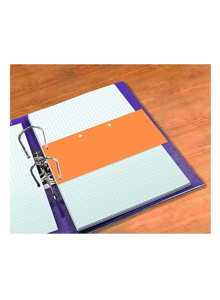 Elba Duo 400014013 Strips, 24 x 10.5 cm, 160 g/m² Card Pack of 60, Orange - Image 3