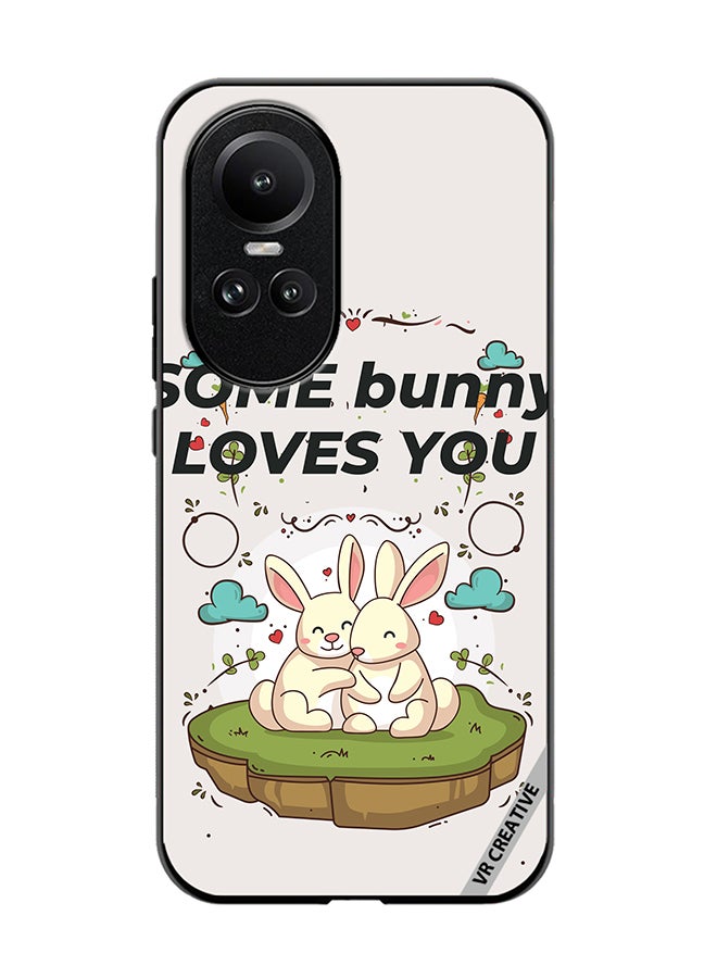 VR CREATIVE Protective Case Cover For Oppo Reno 10 Pro Love Bunny Design Multicolour - Image 1