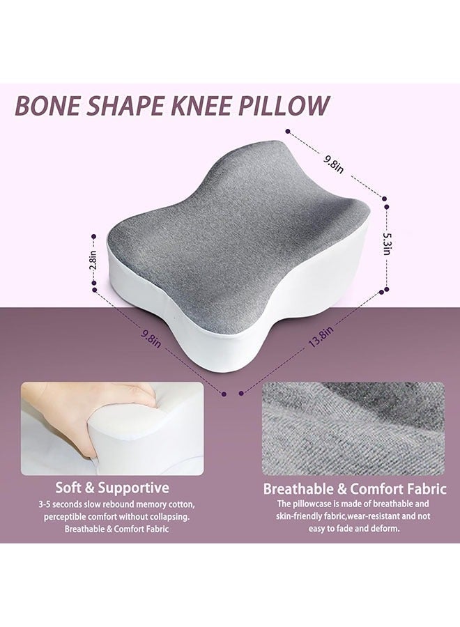 Arabest وسادة الركبة للنائمين على الجانب، وسادة ساق الركبة للنوم الجانبي، وسادة تخفيف ألم عرق النسا في الركبة الخلفية للنوم الجانبي، وسادة محاذاة العمود الفقري السلسة - Image 2