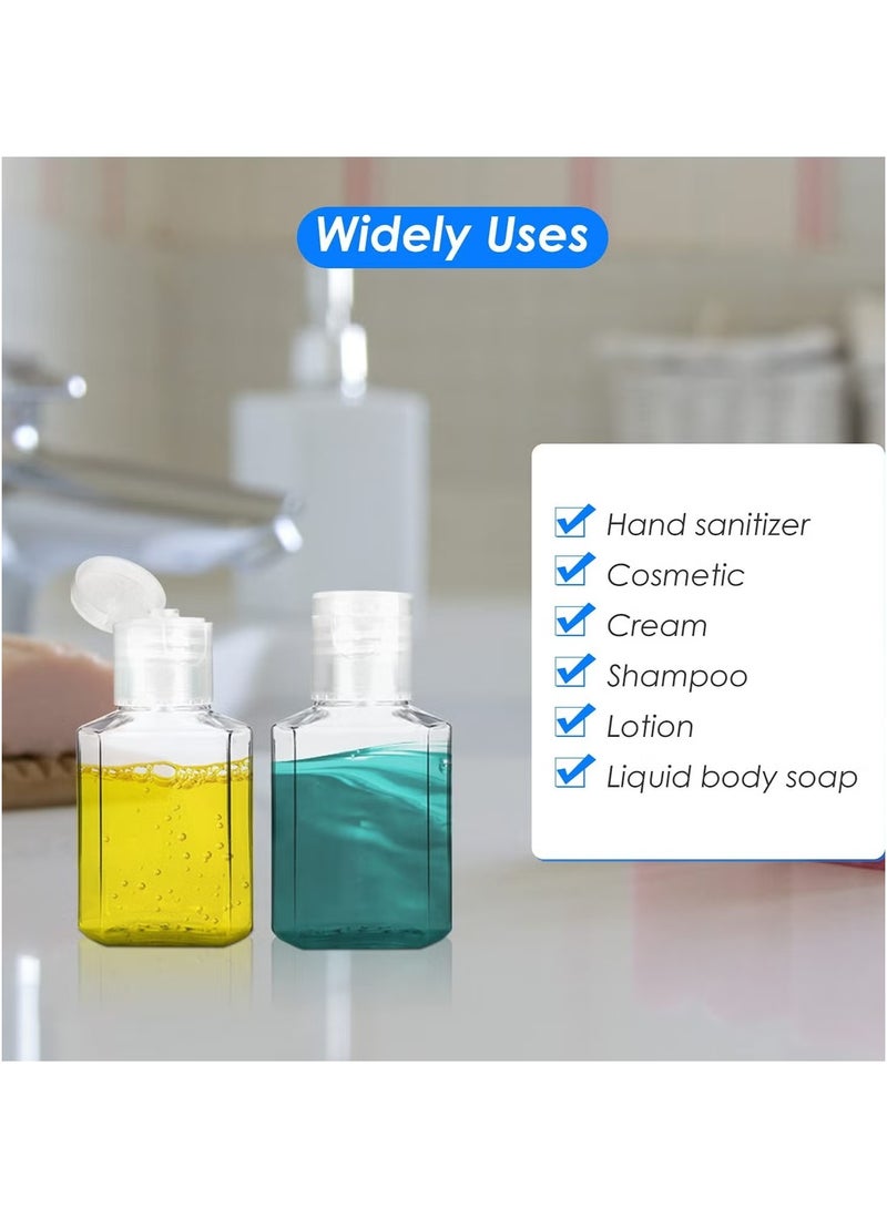 Ailily 30 Pieces 1 oz Plastic Bottles Clear Travel Bottles with Flip Cap Portable Empty Hand Sanitizer Bottles.  - Image 5