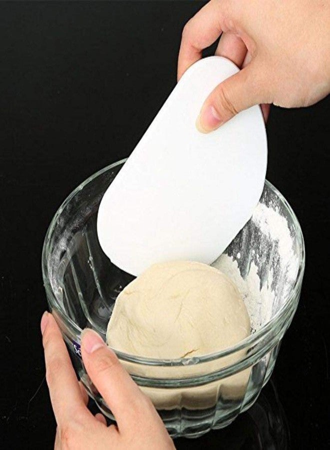 JIGVA Multi-Purpose 2 in 1 Baking Preparation Tool - Steel Dough Cutter Scraping Mess with Silicon Flexible Scarper Kitchen Tool (Multicolor) - Image 2
