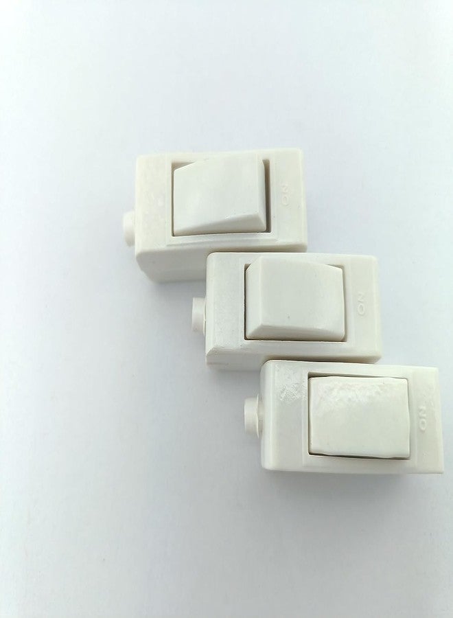 SVDK Electrical Bed Switch Plastic Hanging Type with On/Off Button Pull Cord Style Switch for Lamps and Appliances Easy Installation Household Switch White Color (Pack of 3) Pieces - Image 4